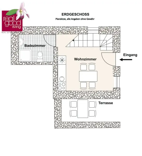 Respiro Mediterraneo Dinka – Authentische Steinvilla mit Kamin