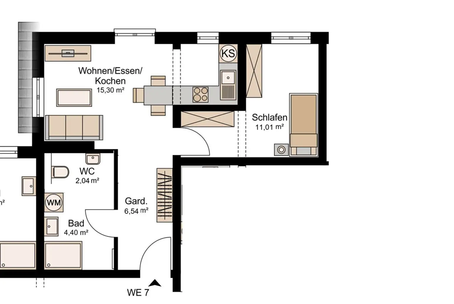 Grundriss Wohnung