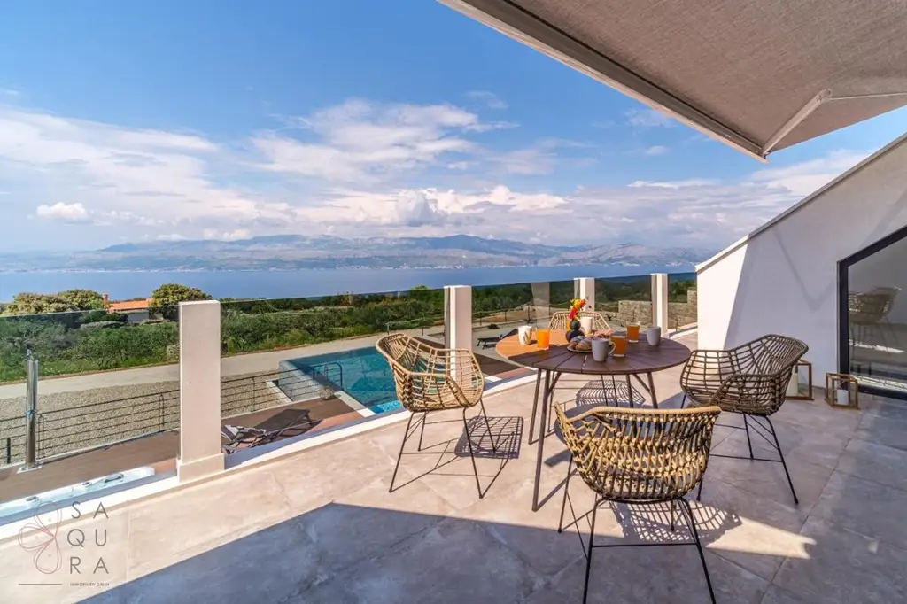 Villenidylle mit Meerblick – Rückzugsort auf der Insel Brač