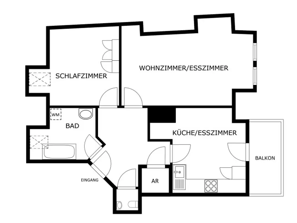 DG - Balkonwohnung in familiärer Ruhelage + Stapelparkplatz