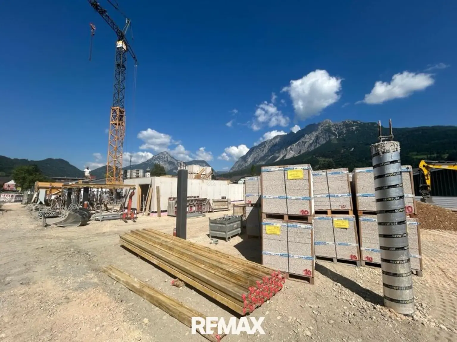 Die Baustelle läuft auf Hochtouren