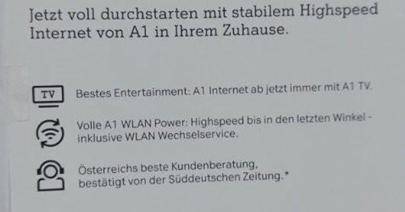 12 Highspeed Internet