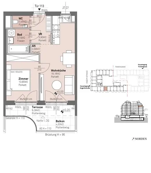 PROVISIONSFREI - Modernes wohnen am Donauufer mit Donaublick!