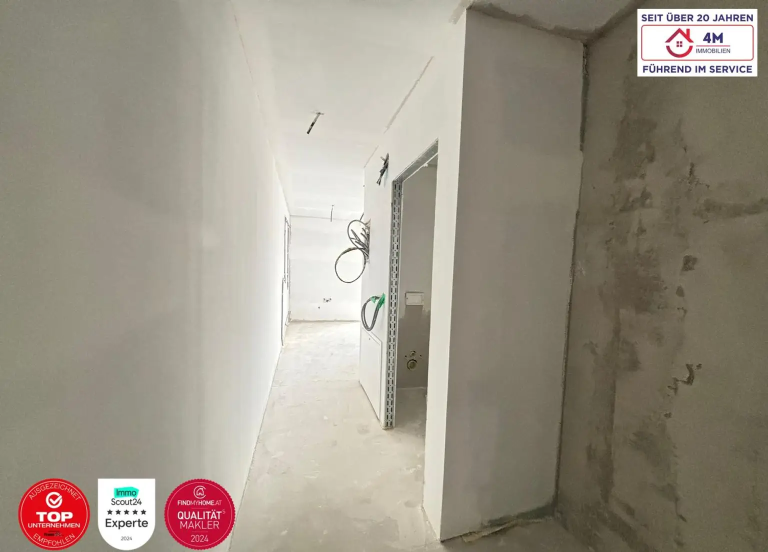 Erstbezug! Helle Neubauwohnung mit Terrasse im 4. Liftstock – perfekt für Paare & Jungfamilien