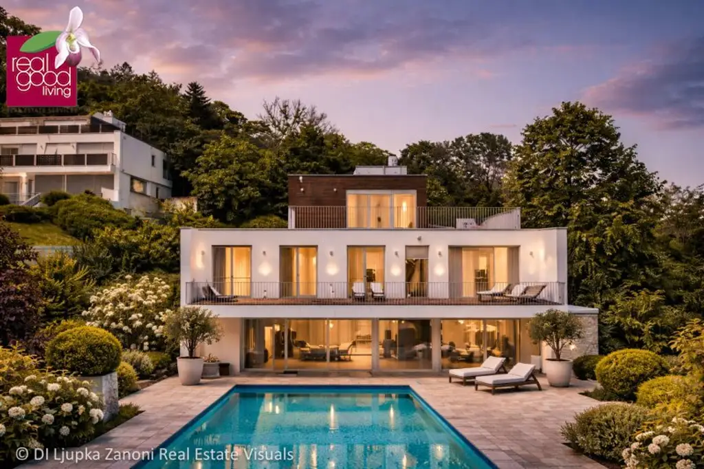 36 °C DRAUSSEN. COOL WOHNEN. VOLLKLIMATISIERTE DESIGNVILLA – SOFORT BEZIEHBAR