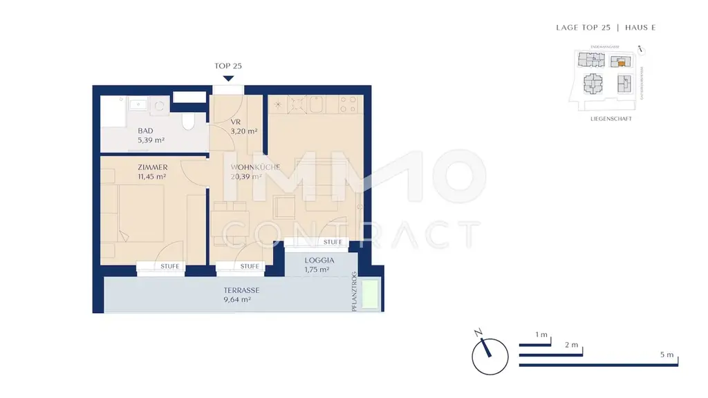 Sonnige Terrassenwohnung zwischen Liesingbach und Rosenhügel (Neubau, Erstbezug) - keine Provision