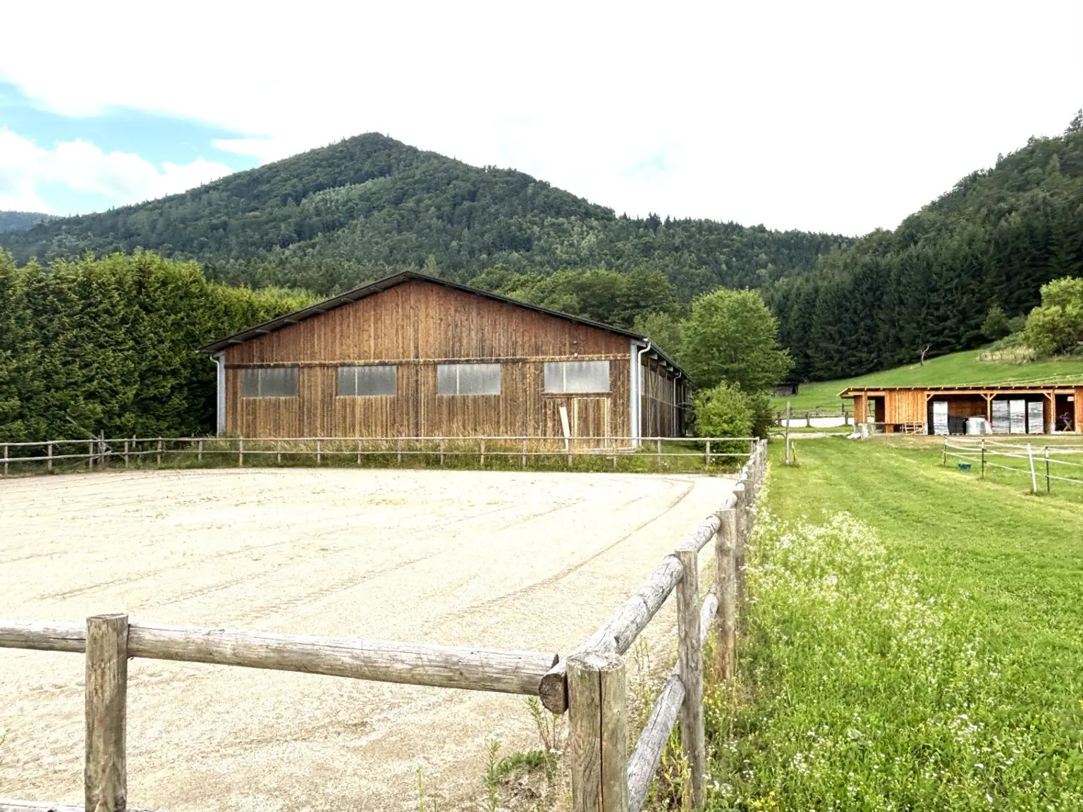 KLEINLANDWIRTSCHAFTLICHES JUWEL! CA.10 HEKTAR WALD! WIESEN! BETRIEBSFLÄCHEN!
