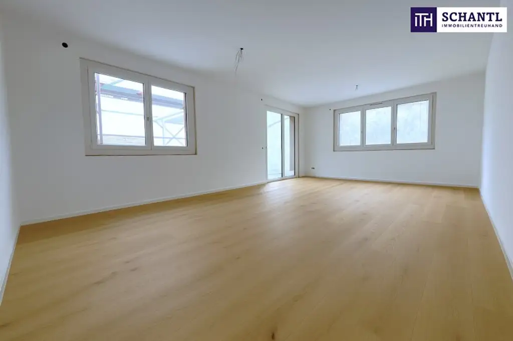 Urbaner Wohnluxus im Herzen von Schwechat! Nachhaltige 3-Zimmer Wohnung mit sonnigem Südwest-Balkon - zentral, ruhig, nachhaltig!
