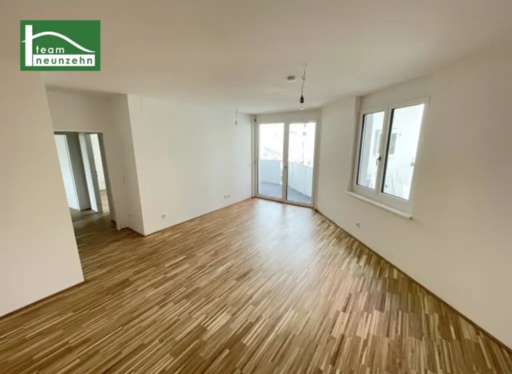 FLAIR City living - Moderne Wohnung mit großen Zimmern und Abstellraum nahe S-Bahn Atzgersdorf in toller Anlage! Ab Jänner 2026!
