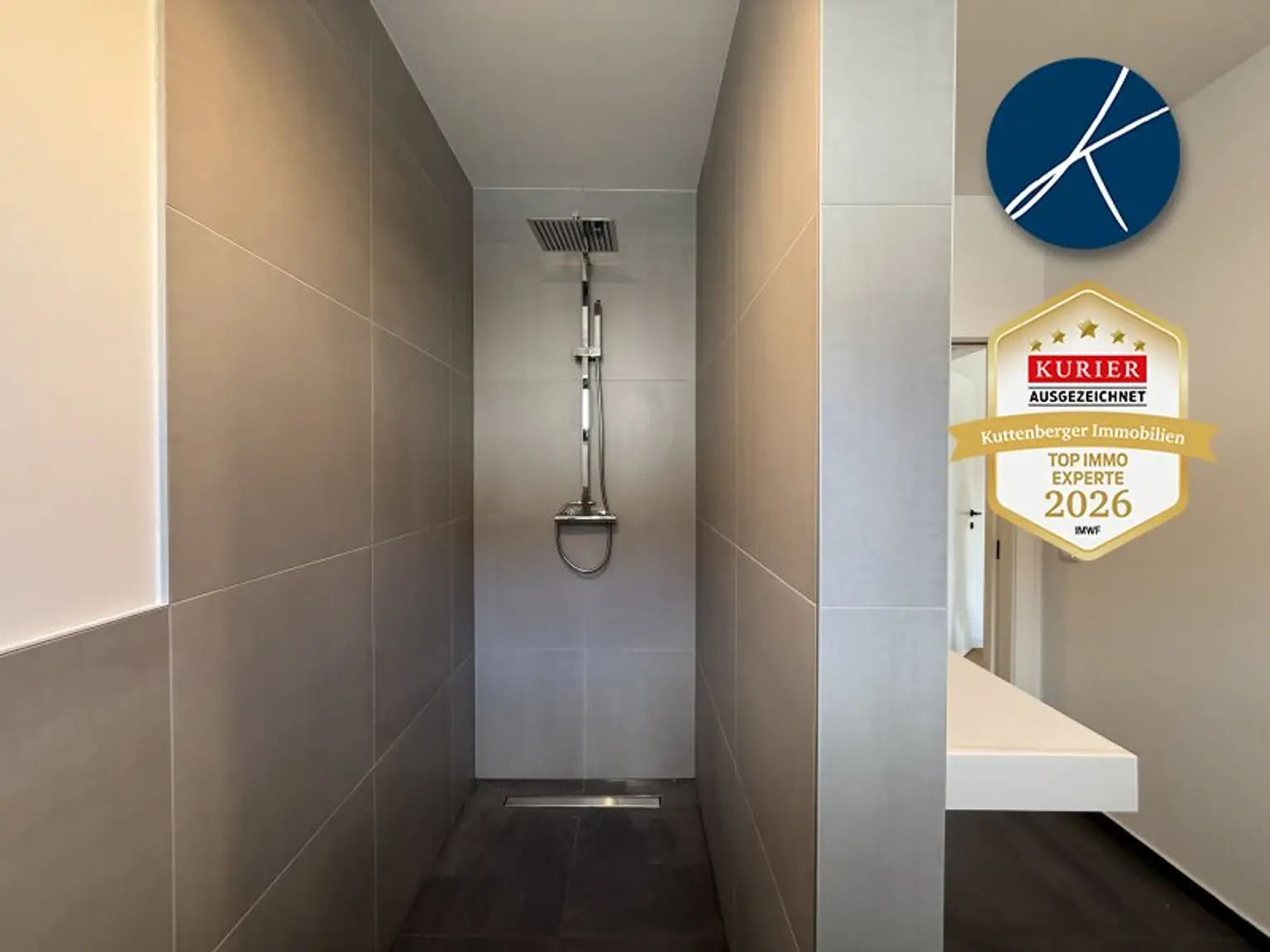 Moderne Walk-In Dusche