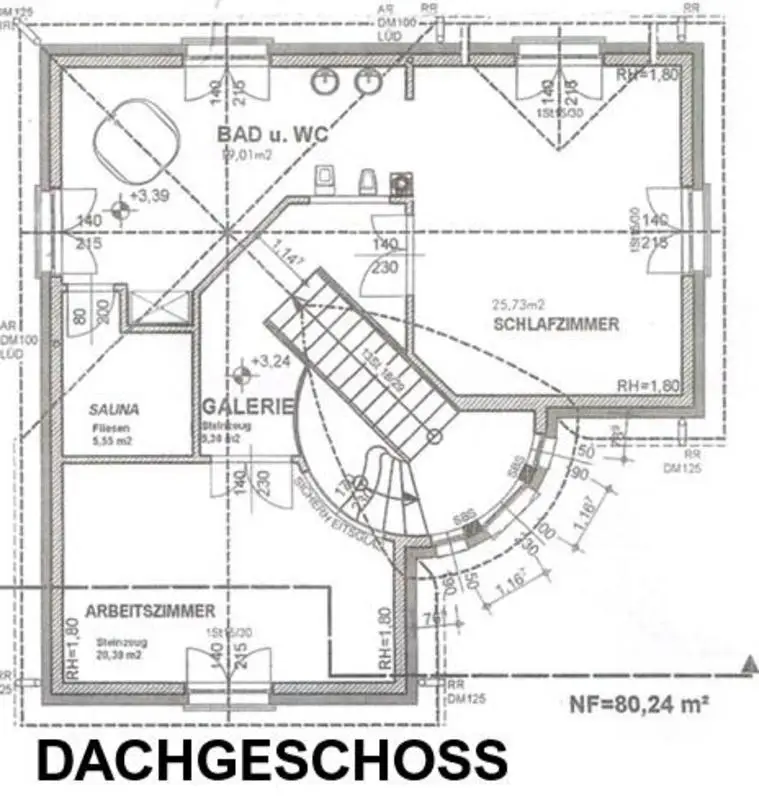 Grundriss Dachgeschoss