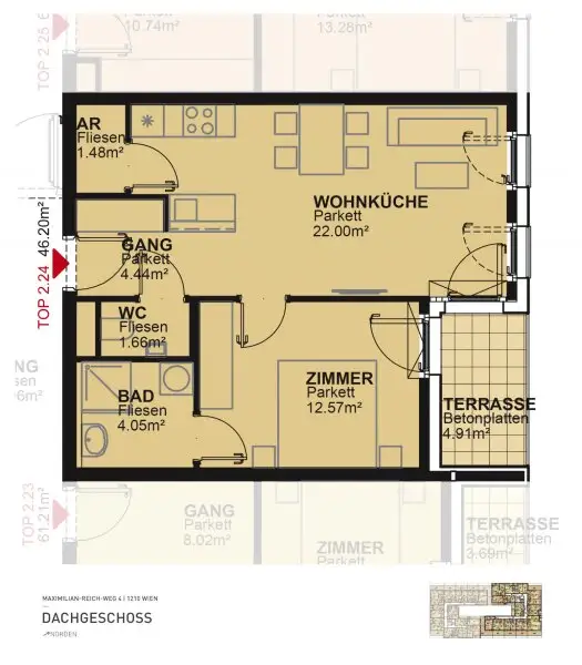 Grundriss: Maximilian-Reich-Weg 4