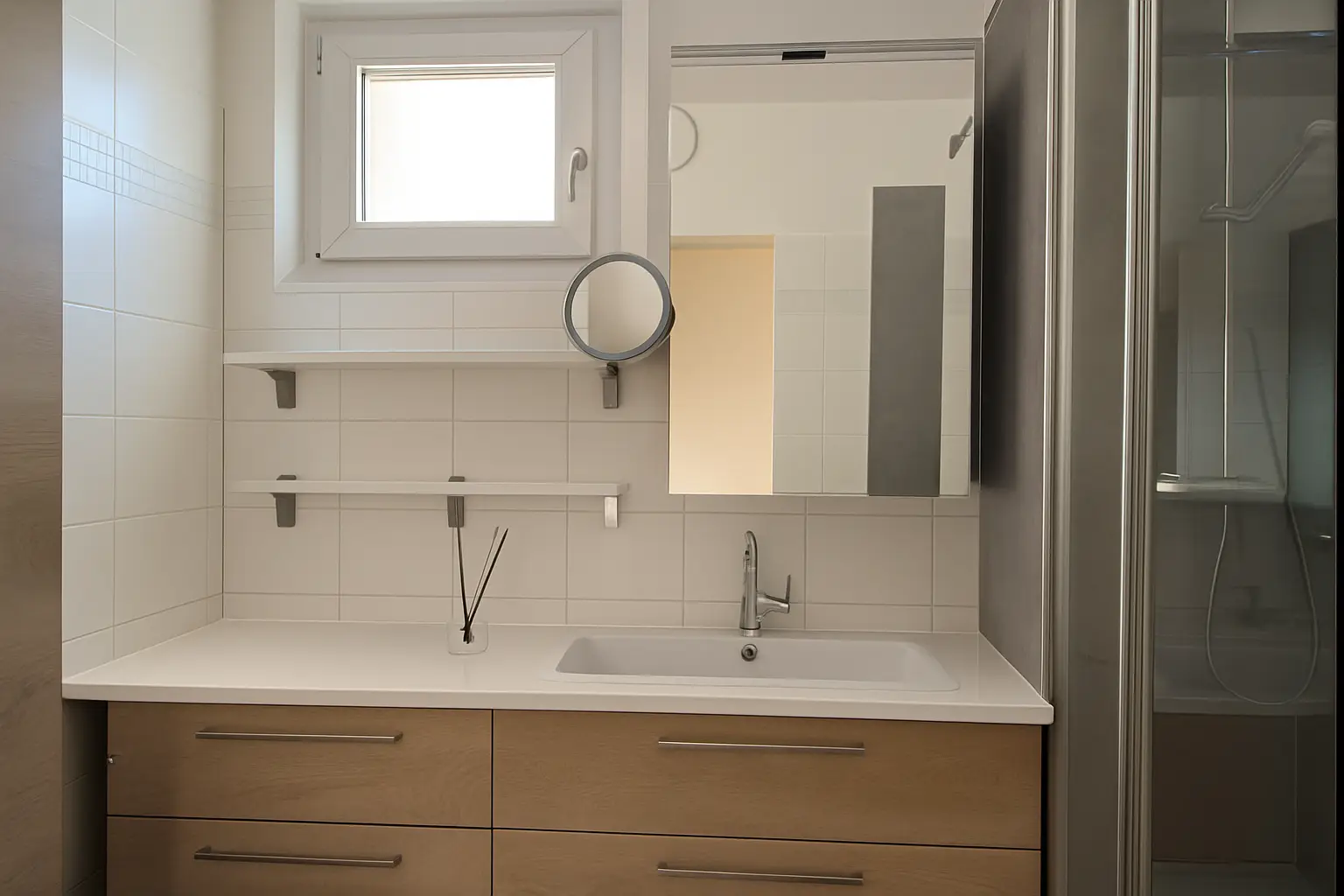 Bad mit Einbaumöbel