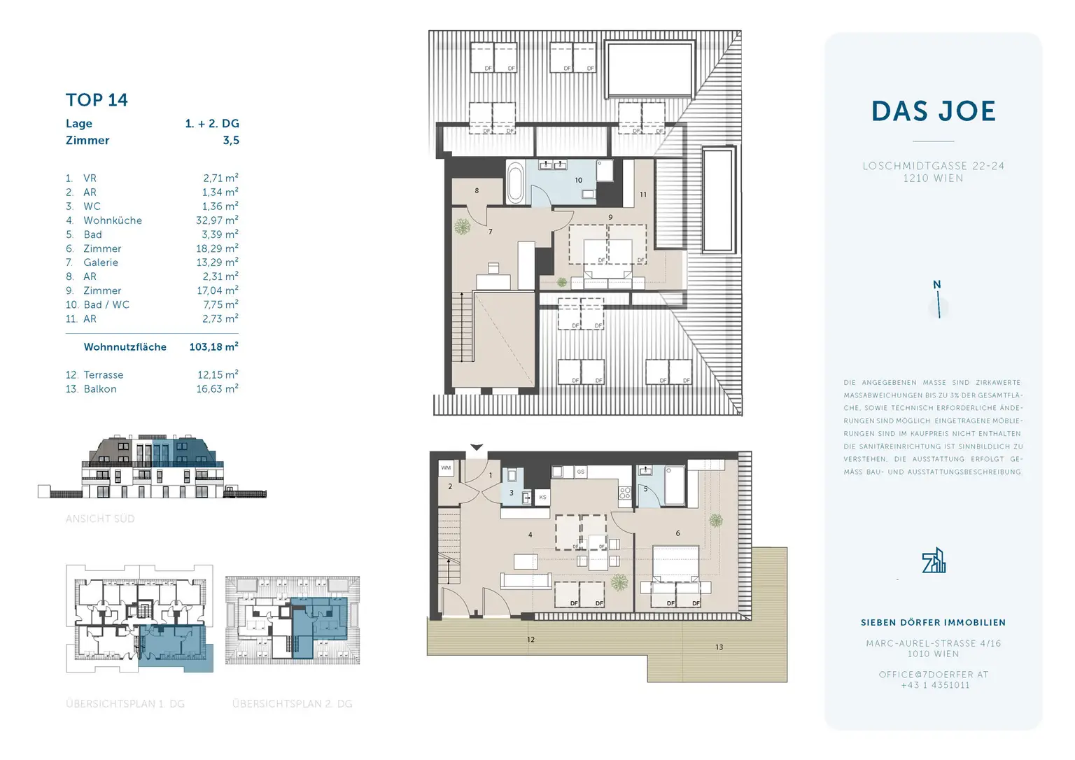 Dachterrassen-Wohlfühloase ca.103m² | Provisionsfrei| Grundrissänderung noch möglich!