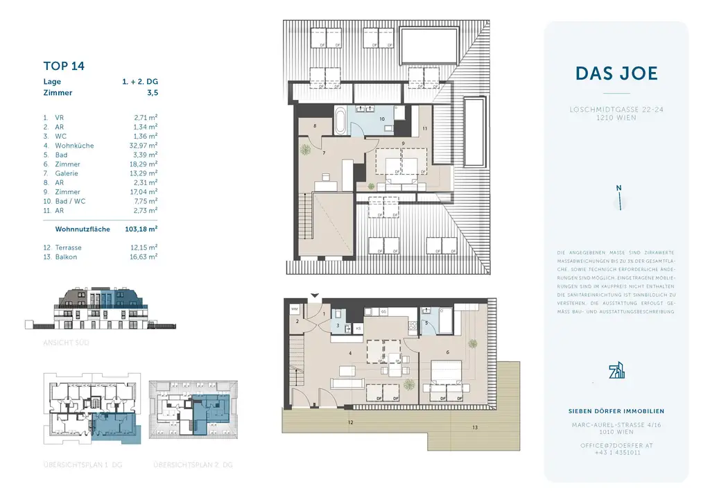 Dachterrassen-Wohlfühloase ca.103m² | Provisionsfrei| Grundrissänderung noch möglich!
