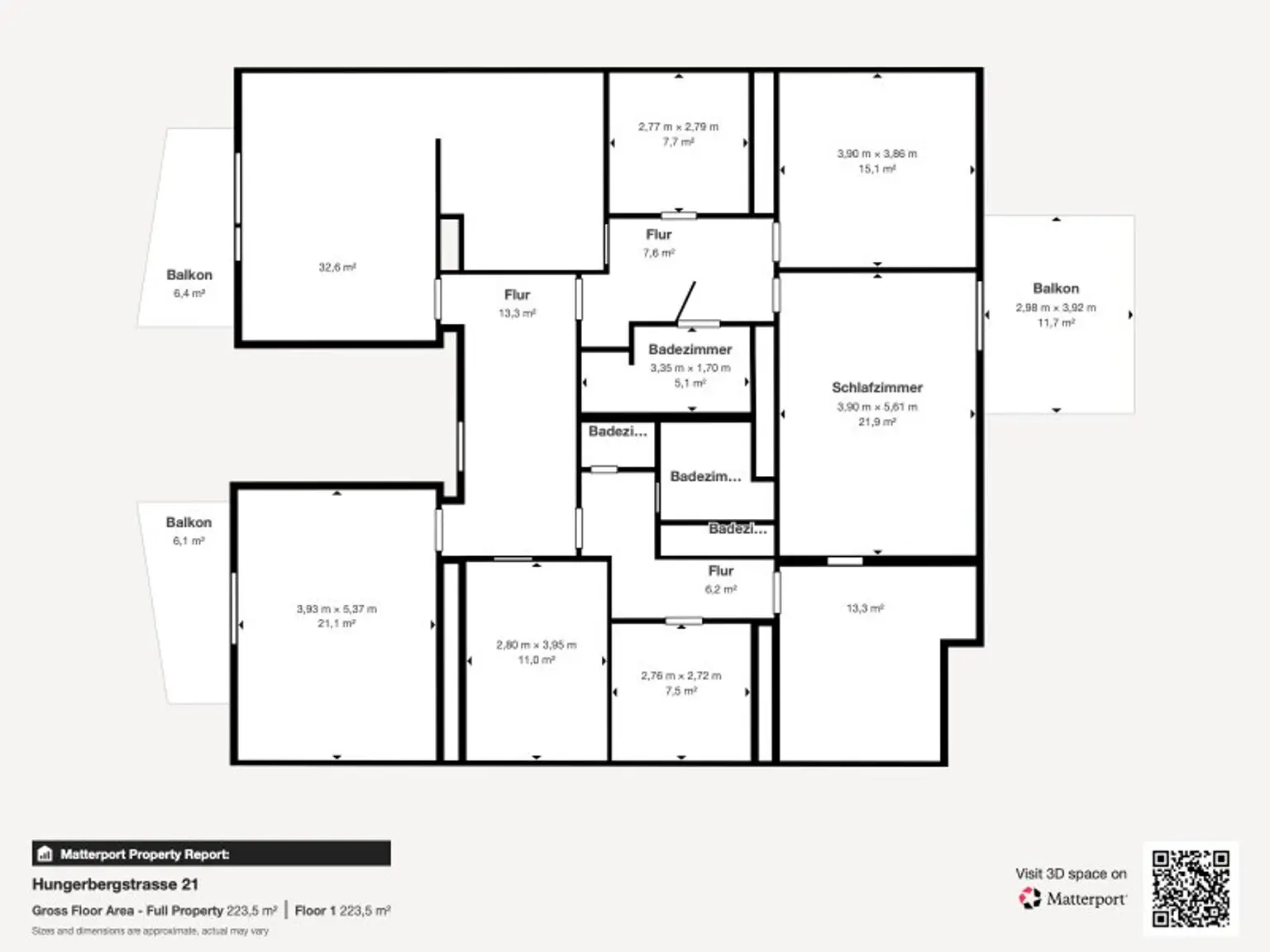Neurenovierte 6-Zimmer-Wohnung mit  Terrasse in den Garten, Balkonen und Grünblick!