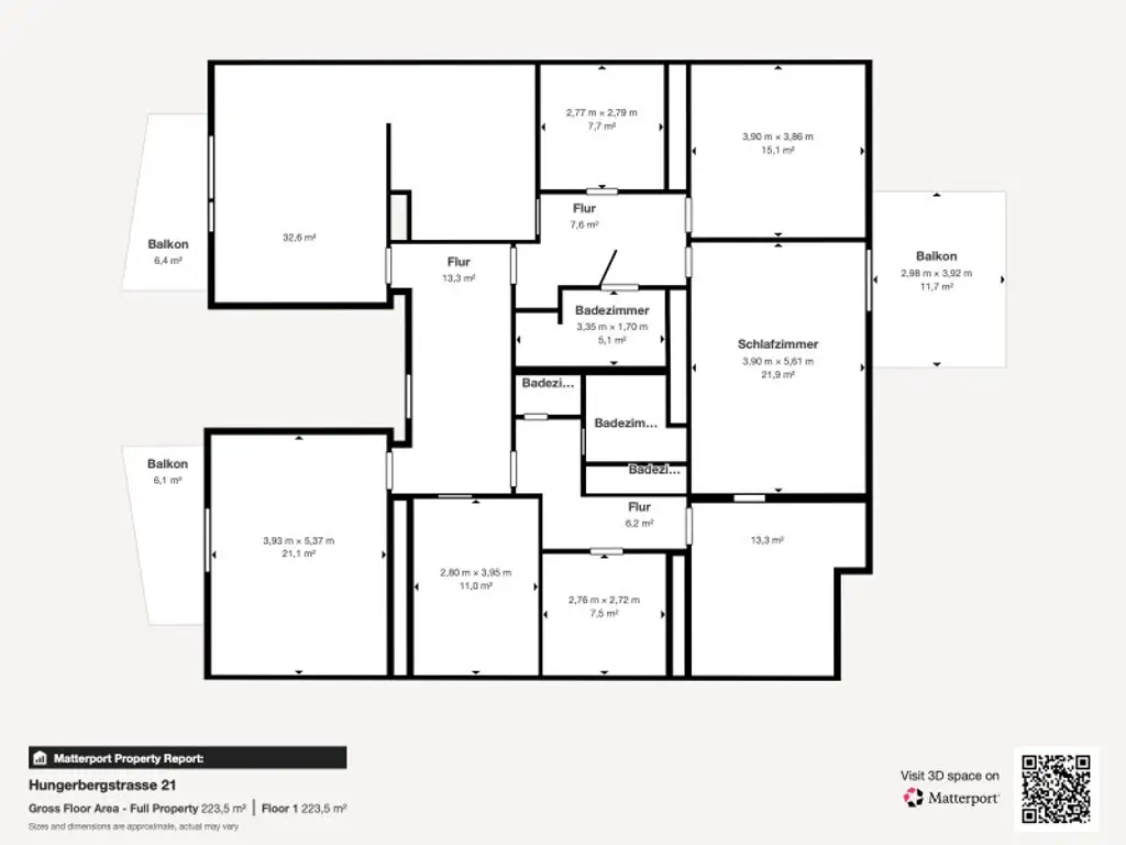 Neurenovierte 6-Zimmer-Wohnung mit  Terrasse in den Garten, Balkonen und Grünblick!