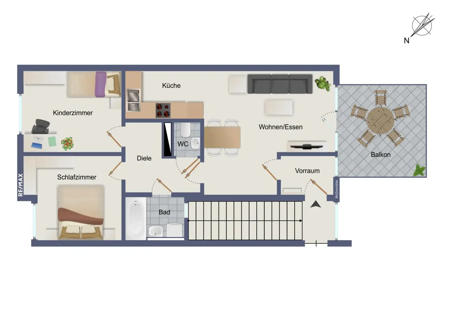Schöne 3-Zimmer-Wohnung in Geidorf zu vermieten