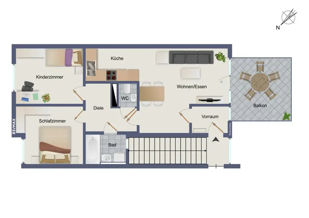 Schöne 3-Zimmer-Wohnung in Geidorf zu vermieten