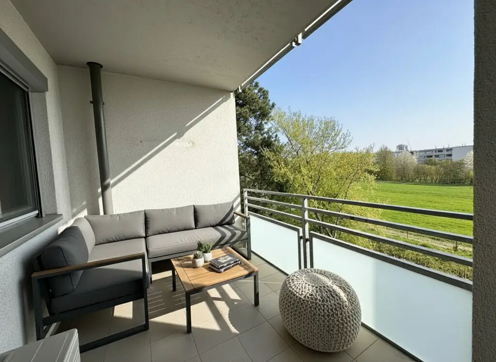 Ein Traum: Stadtwohnung in Neulaa mit unverbaubarem Blick ins Grüne