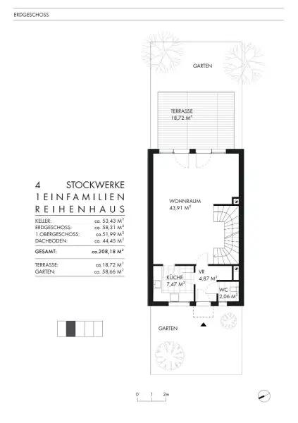 Familienidylle auf 4 Etagen in Essling I ca. 209m² benutzbare Fläche I Kamin I Naturnah & top Anbindung
