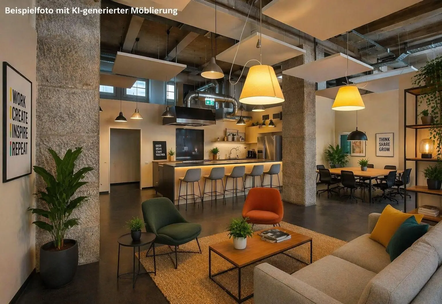 Blick von Lounge E.32 in Vorraum E.33_Möblierung K
