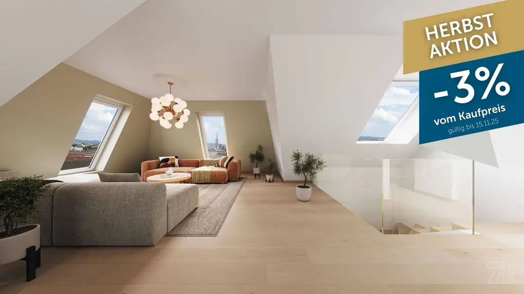 Luxuriöse 5-Zimmer-Maisonette mit Terrasse | Dachgeschosswohnung Wien 1030