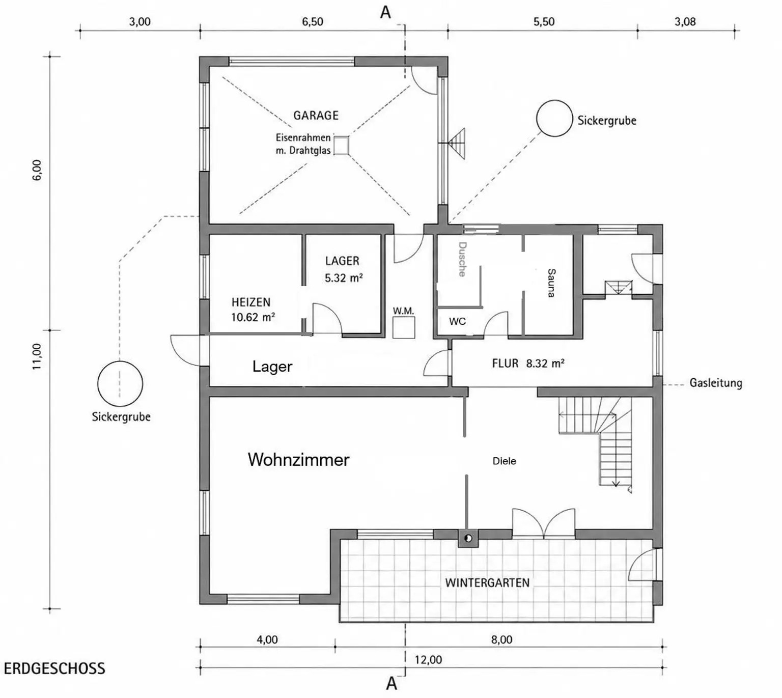 EFH 2000 Stockerau - Plan Erdgeschoss