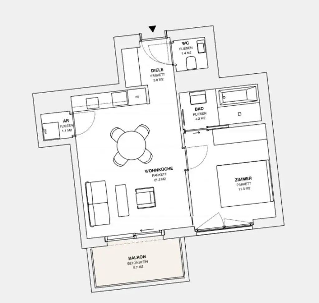 ++MOLLARD 50++ fantastische 2-Zimmer-Wohnung mitten im Herzen der Stadt (1/21)