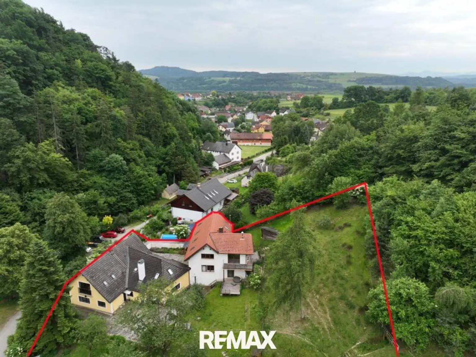 Haus 1 und 2 Vogelperspektive