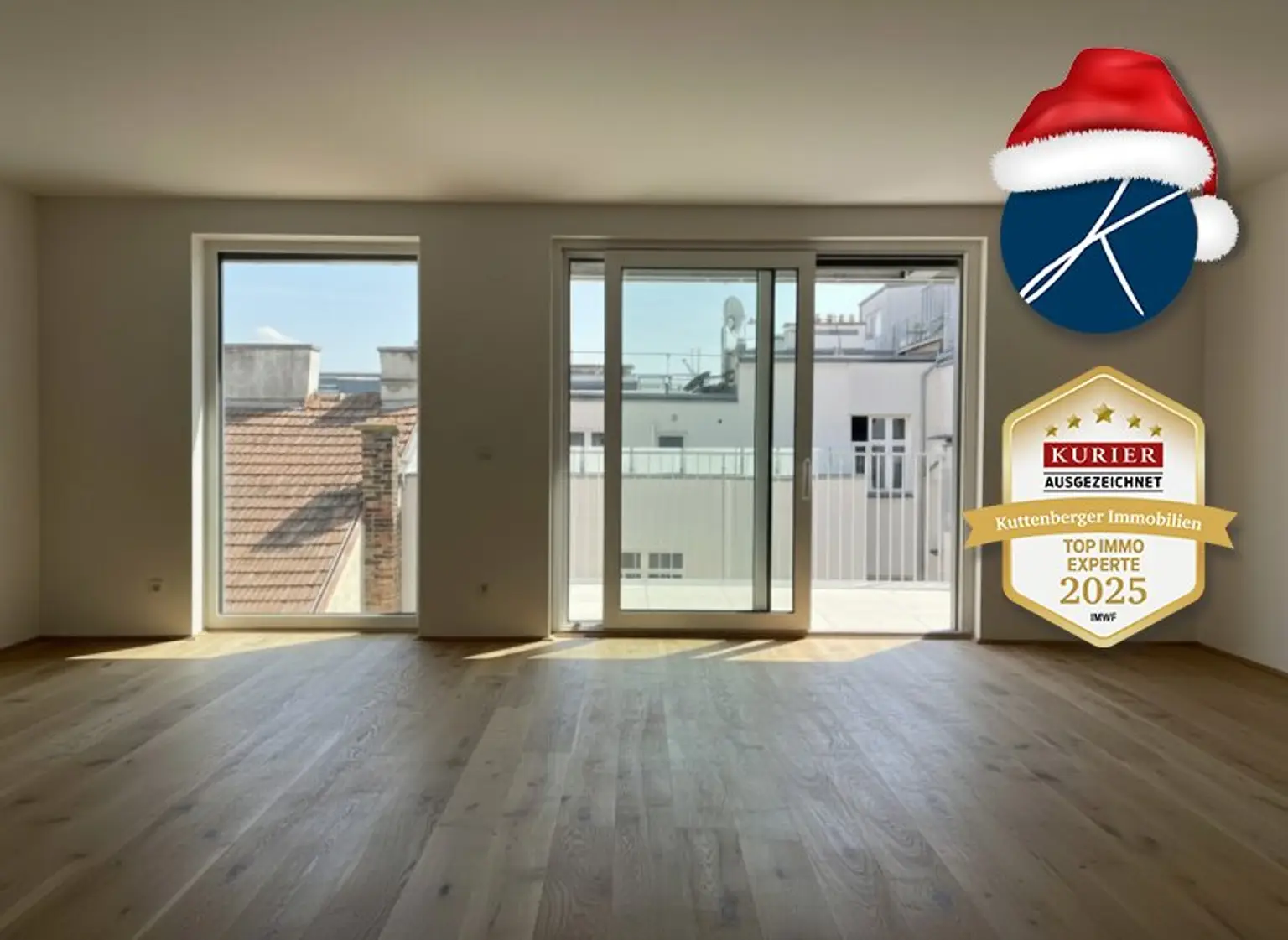 Wohnküche, Parkett, 45 m²