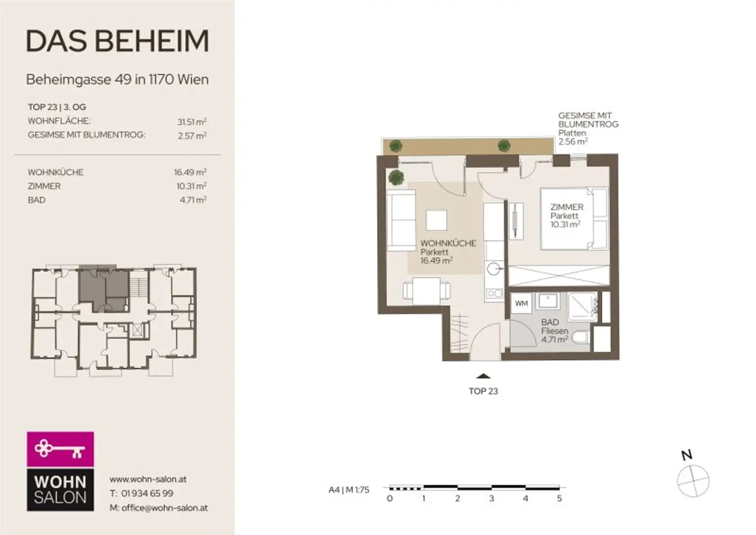 KLEIN, ABER FEIN MIT GESIMSE SAMT BLUMENTRÖGEN