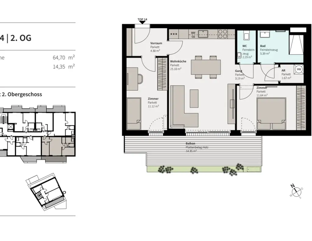 ++ NEU ++ Mehr RAUM für Ihr LEBEN - 3-ZIMMER im PROJEKT KARL74