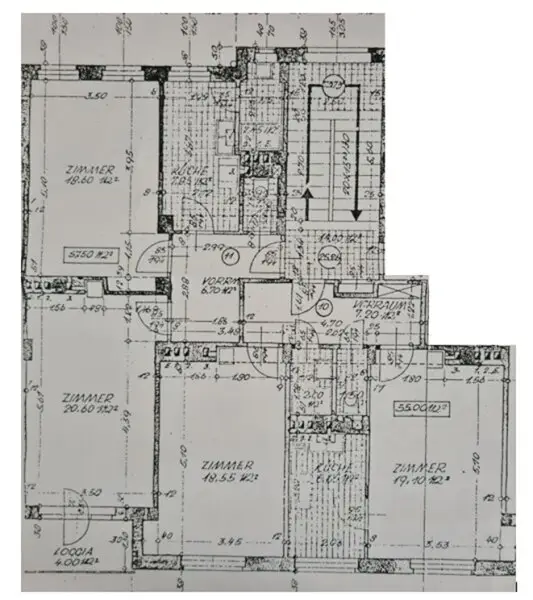 FAMILIENHIT, ENKPLATZ, gepflegte 113 m2 Neubau mit Loggia, 4 Zimmer, Küche, 2 Bäder, teilmöbliert, 3. Liftstock, U3-Nähe
