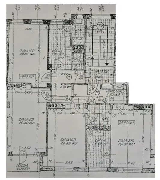 FAMILIENHIT, ENKPLATZ, gepflegte 113 m2 Neubau mit Loggia, 4 Zimmer, Küche, 2 Bäder, teilmöbliert, 3. Liftstock, U3-Nähe