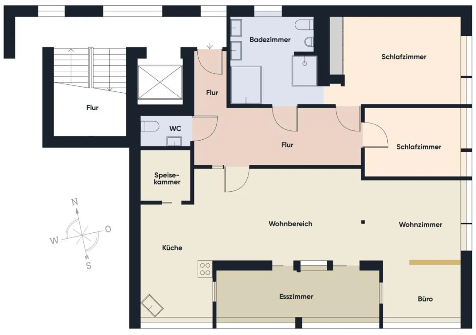 Grundriss ohne Maßstab