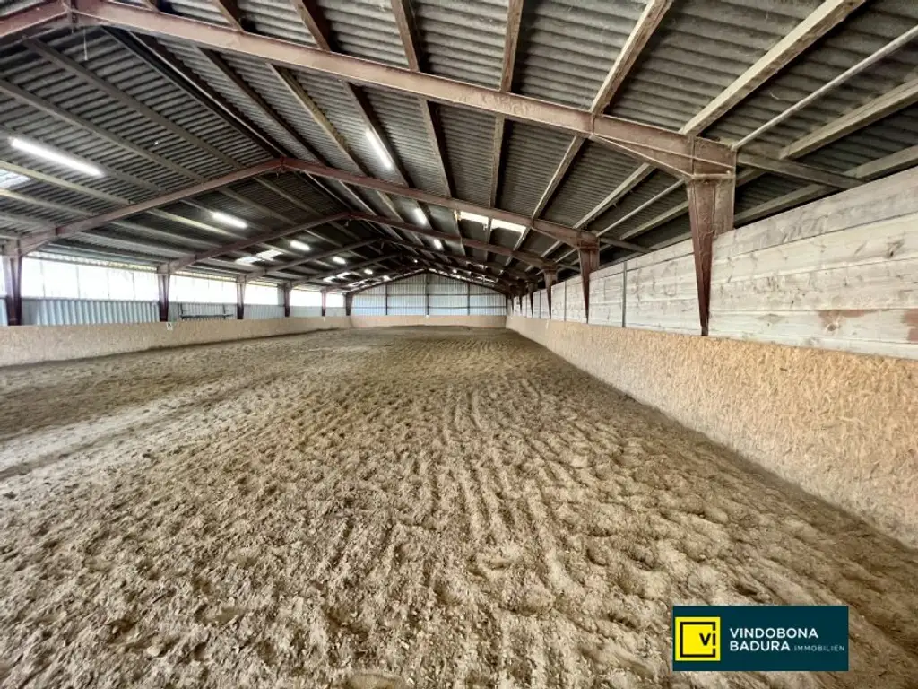 Exklusive Reitsportanlage vor den Toren Wiens – 145 Boxen | Reithallen | Reitplätze | Koppeln | Villa & Personalwohnungen