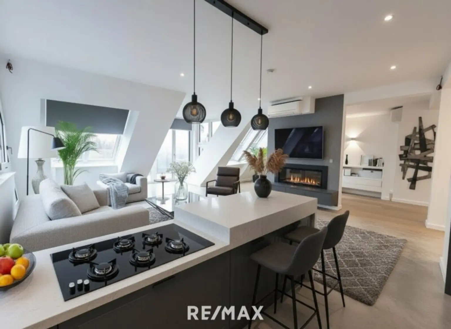 Wohnbereich KI Visualisierung Möblierungsbeispiel