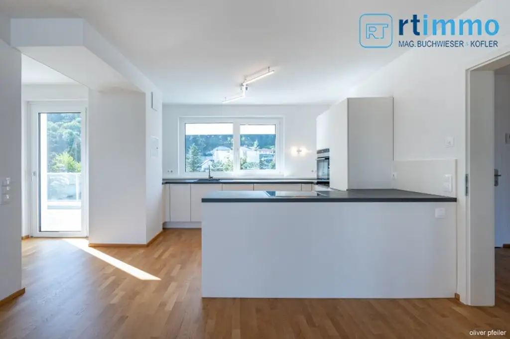 DONAUBLICK: EXKLUSIVER TERRASSENTRAUM MIT OST-WEST-AUSRICHTUNG IN DER KUCHELAU