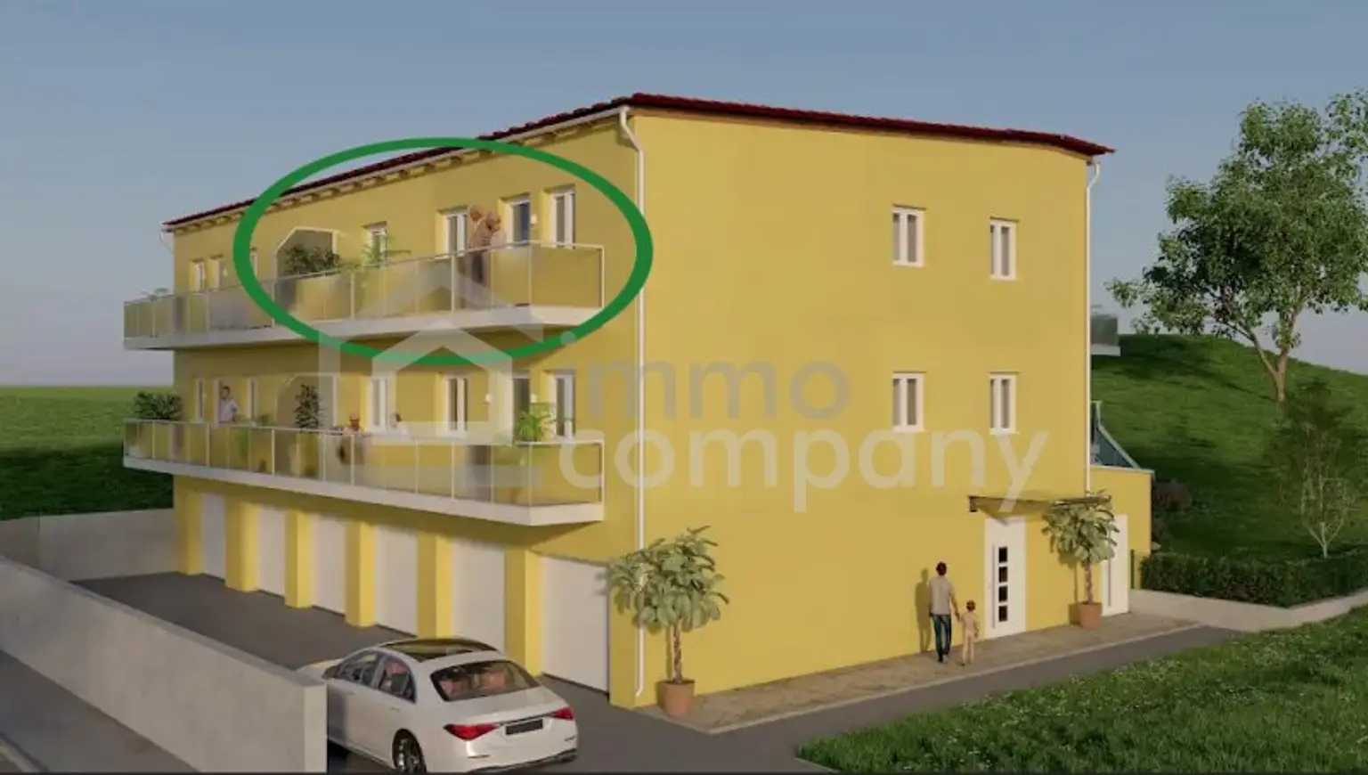 Seniorenwohnungen mit +PLUS+ in wunderbarer Grünruhelage / Top 4 - 2.OG  - 71 m² - 3 Zimmer – Balkon - Garage / Bezug 2026