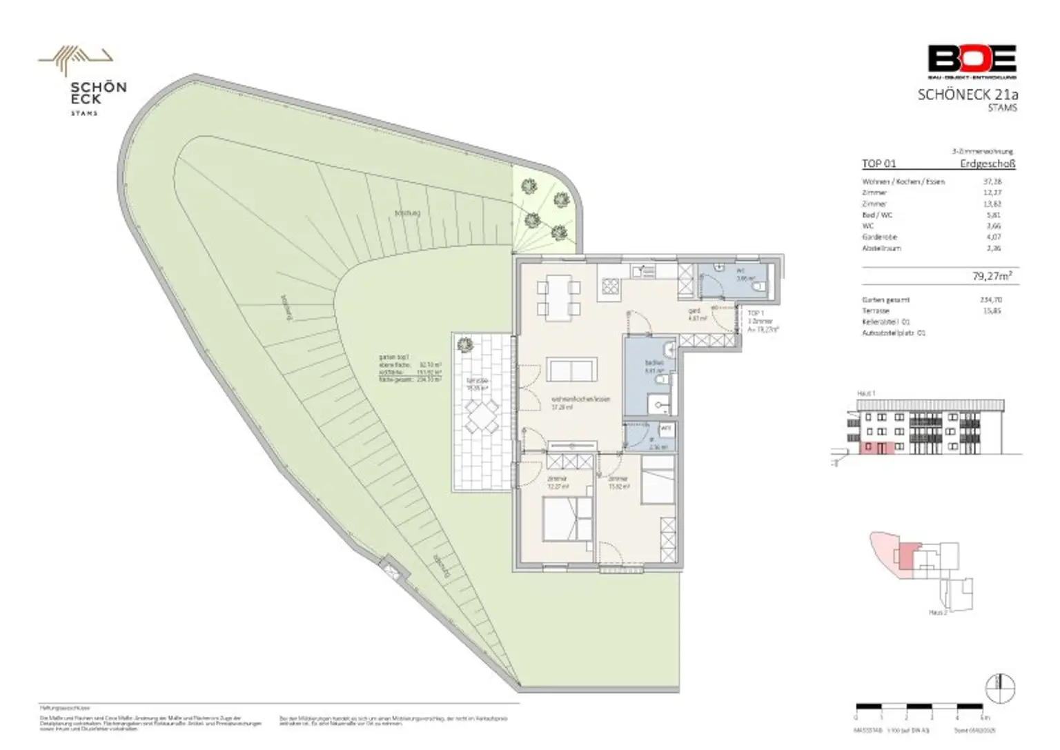 Traumhafte 3-Zimmer-Gartenwohnung in Stams