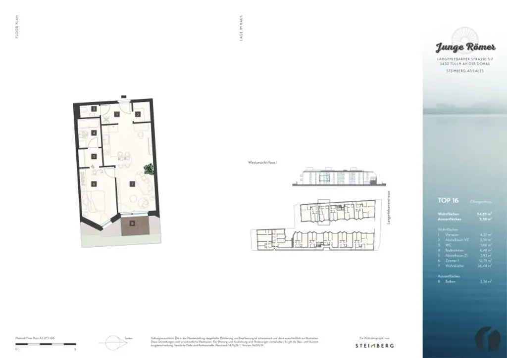 2 Zimmer Wohnung, Nähe Donaulände