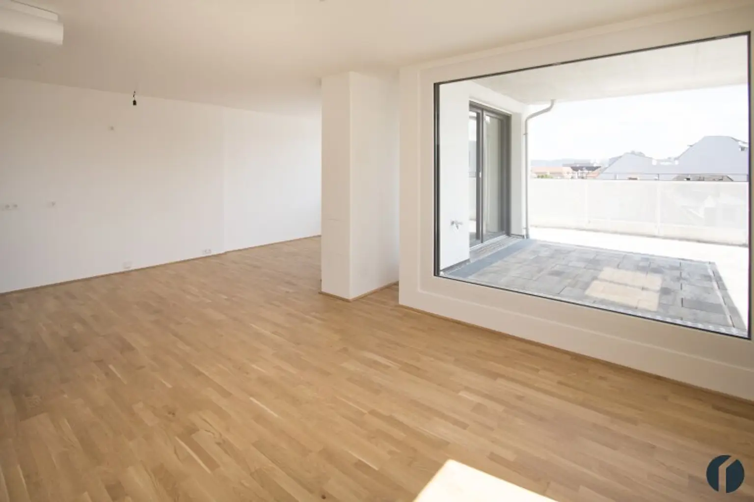 Wohnzimmer mit Küche