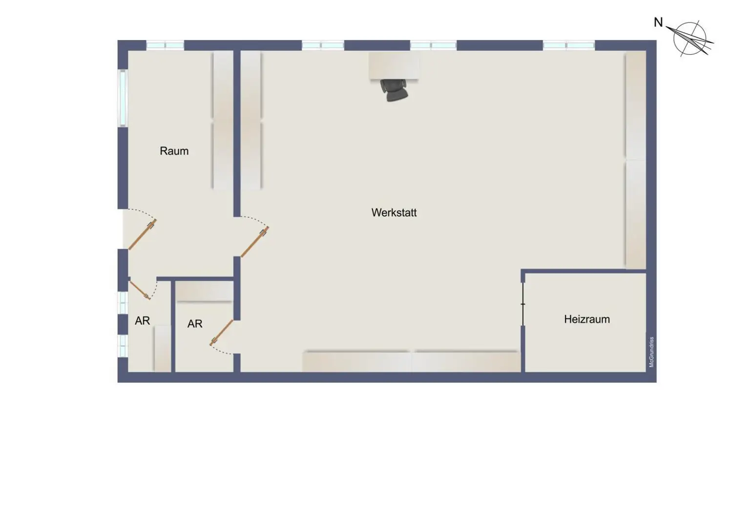Grundrissplan UG