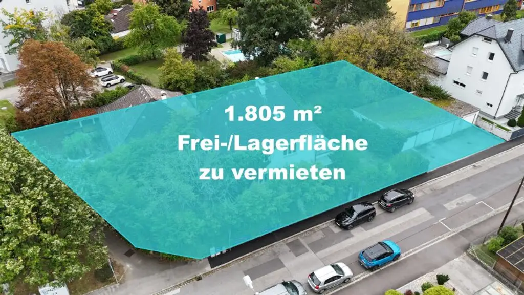 1.805 m² Freifläche um € 1,50/ m² in 4030 Linz zu vermieten