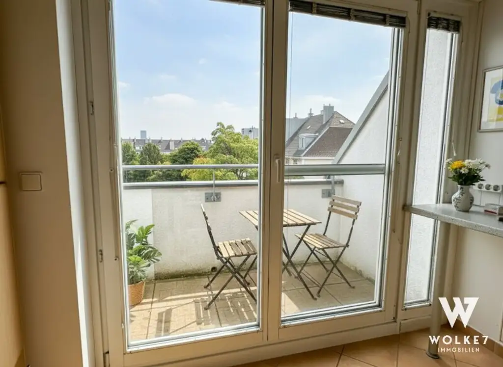 Dachgeschossidylle an der Alten Donau – mit zwei Terrassen