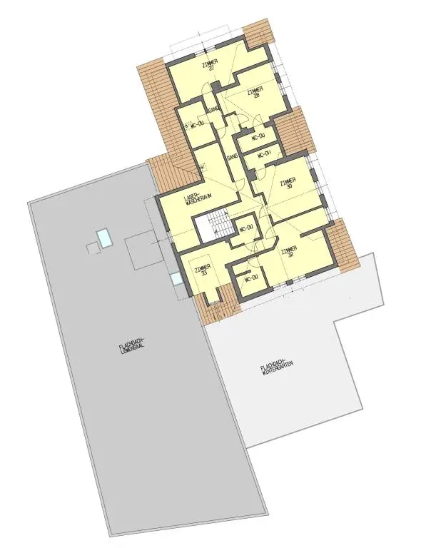 Grundriss ohne Maßstab /Dachg
