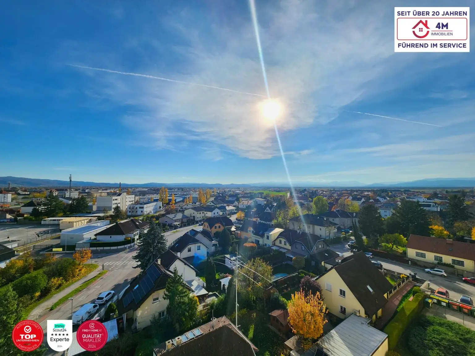 *AKTION NUR 1,5%+20% ust. PROVISION BEZAHLEN* Hochwertig sanierte 3-Zi.-Wohnung mit Loggia & traumhaftem Fernblick aus allen Zimmern