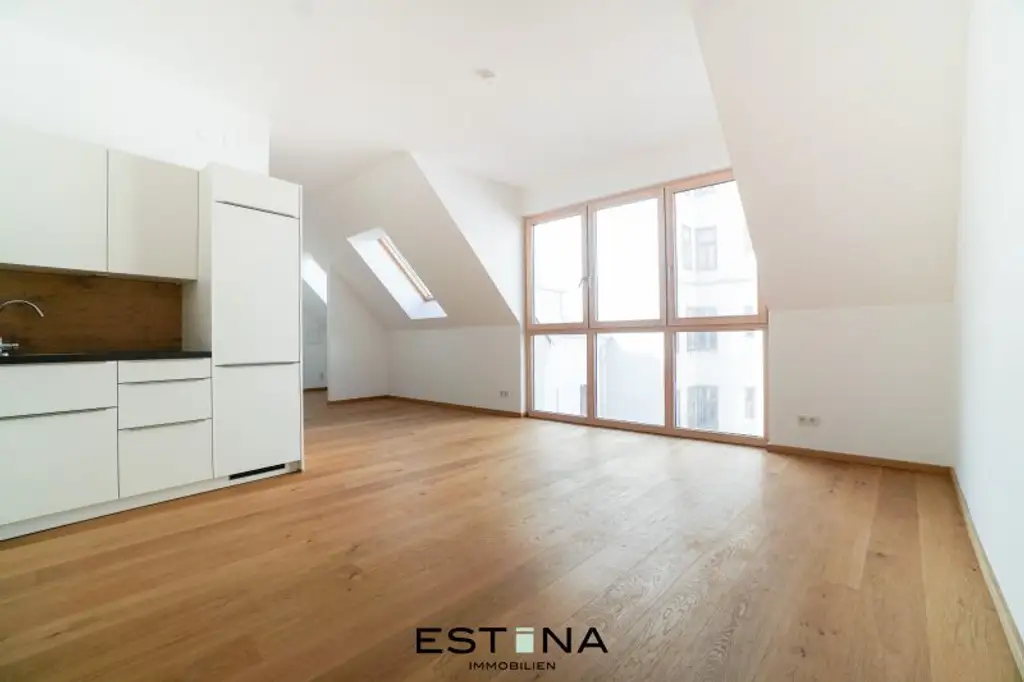 Lichtdurchflutete Dachgeschoss-Maisonette mit großzügiger Dachterrasse - Nahe U4 Pilgramgasse