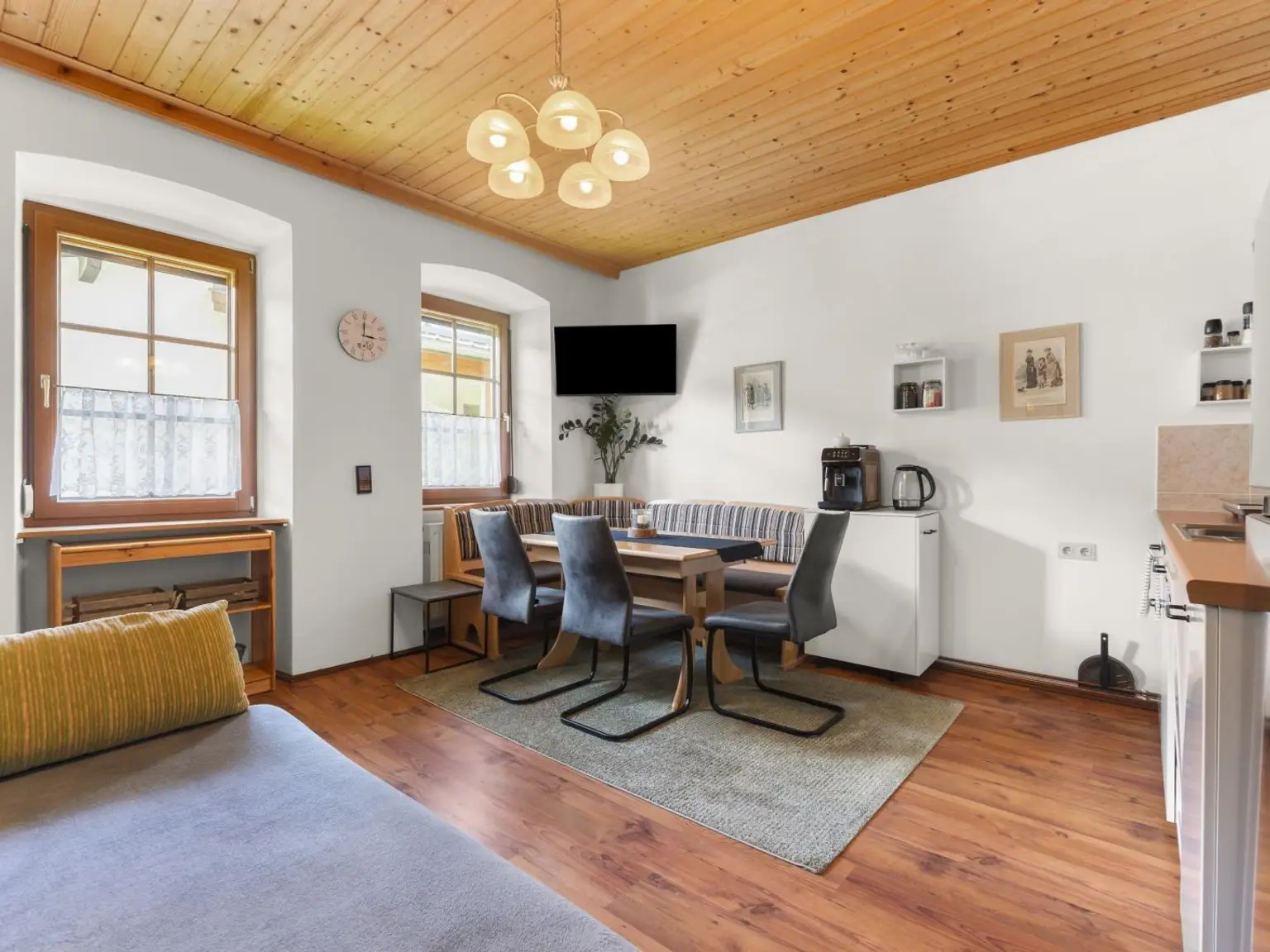 Küche in der Ferienwohnung